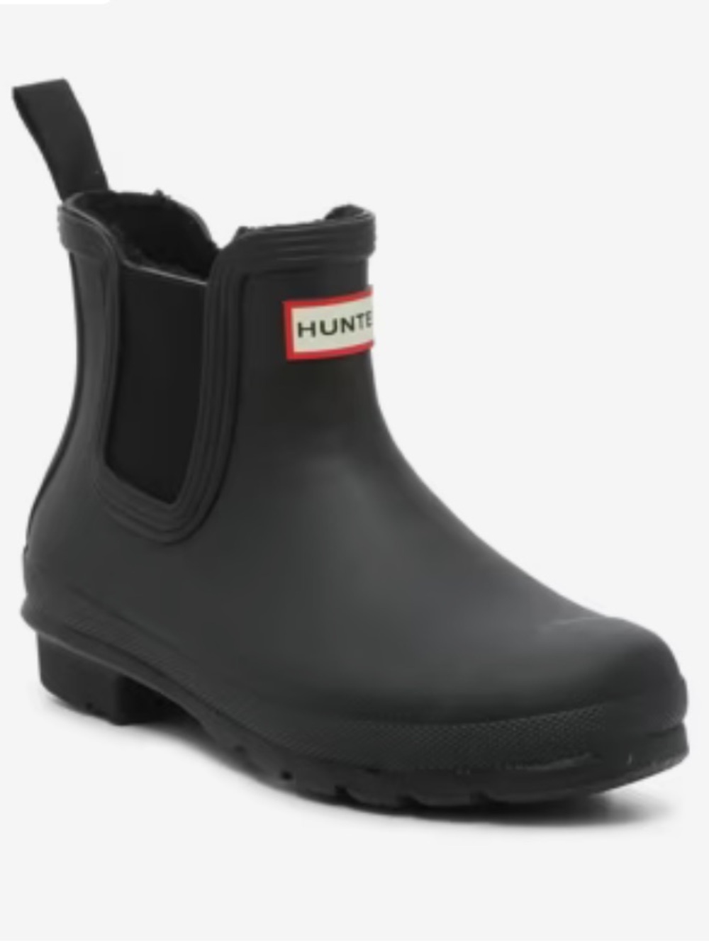 NWOT Hunter | Women’s Black Chelsea Ankle Length Rain Boot Pull Tab Size 9 - Picture 15 of 16